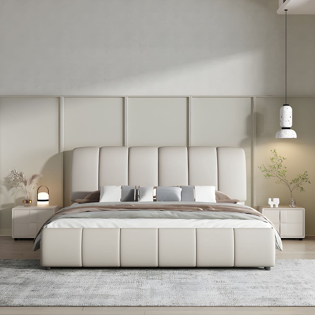 Golden Mayer Oleander Customizable Upholstered Bed - Elegant Design with/without Storage Choices