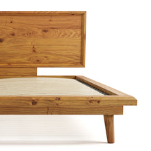 Load image into Gallery viewer, Bon Bed - Solid Teak/Walnut/Oak Wood (Queen)
