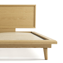 Load image into Gallery viewer, Bon Bed - Solid Teak/Walnut/Oak Wood (King)

