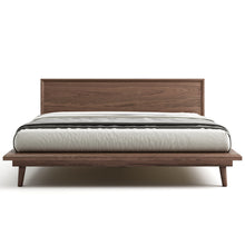 Load image into Gallery viewer, Bon Bed - Solid Teak/Walnut/Oak Wood (King)
