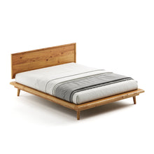 Load image into Gallery viewer, Bon Bed - Solid Teak/Walnut/Oak Wood (Queen)
