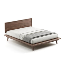 Load image into Gallery viewer, Bon Bed - Solid Teak/Walnut/Oak Wood (Queen)
