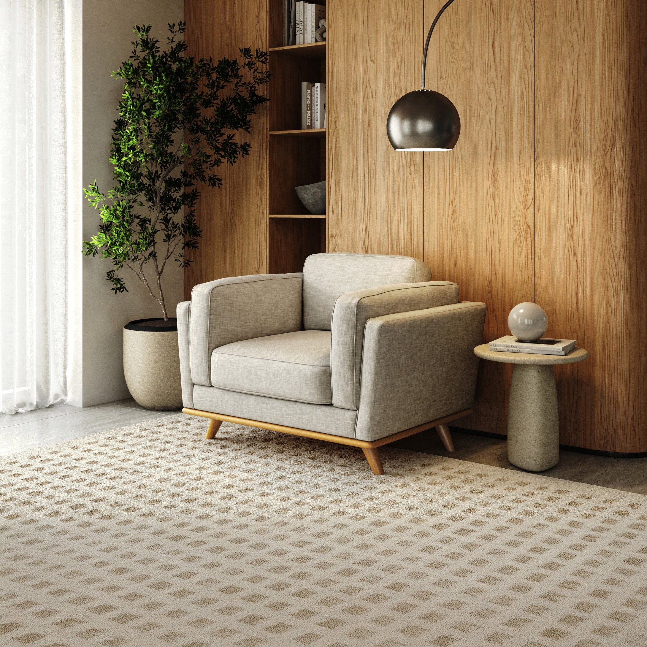 Lumo Sofa | 1 Seater | Down-feather Back Cushions