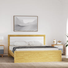 Load image into Gallery viewer, Golden Mayer Cracus King Size Bed In Urban Teak With Frosty White Colour
