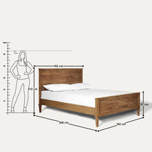 Load image into Gallery viewer, Ingram Solid Wood Mid Century Bed
