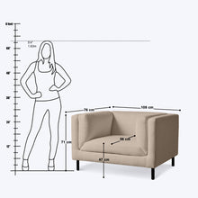 Load image into Gallery viewer, Catalan 1 Seater Sofa - 42.5"

