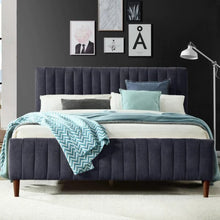 Load image into Gallery viewer, Konya Upholstered Bed Without Storage In Suede
