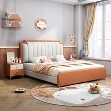 Load image into Gallery viewer, Delta Upholstered Kids Bed Without Storage In Suede
