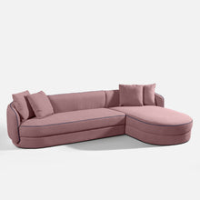Load image into Gallery viewer, Bianca Curvy Sectional L Shape Sofa - 118"
