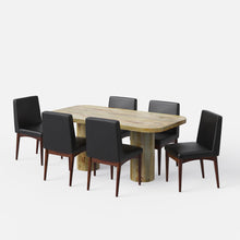 Load image into Gallery viewer, Alba-Lidia Dining Table Set - Modern &amp; Space-Saving Design
