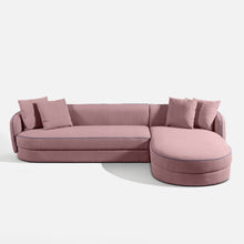 Load image into Gallery viewer, Bianca Curvy Sectional L Shape Sofa - 118"
