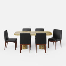 Load image into Gallery viewer, Alba-Lidia Dining Table Set - Modern &amp; Space-Saving Design
