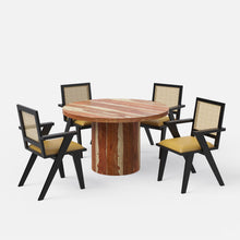 Load image into Gallery viewer, Luis-Flora Dining Table Set - 2, 4 &amp; 6 Seater/ All sizes
