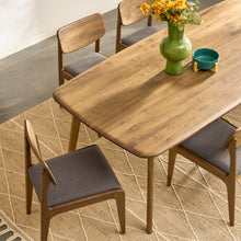 Load image into Gallery viewer, Kosha Dining Table (7 feet) - Solid Teak/Walnut/Oak Wood
