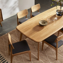 Load image into Gallery viewer, Kosha Dining Table (7 feet) - Solid Teak/Walnut/Oak Wood
