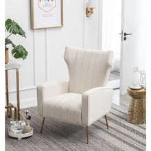 Load image into Gallery viewer, Velvet Majesty Throne Wing Chair
