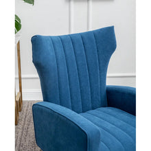 Load image into Gallery viewer, Velvet Majesty Throne Wing Chair
