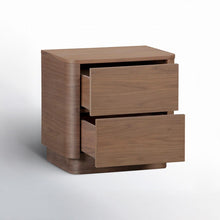 Load image into Gallery viewer, Aari Bedside Table | Solid Walnut/Teak/Oak Wood | 1.5 Feet Length
