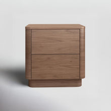 Load image into Gallery viewer, Aari Bedside Table | Solid Walnut/Teak/Oak Wood | 1.5 Feet Length
