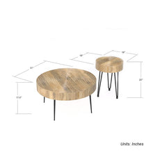 Load image into Gallery viewer, Aspen Round Nesting Coffee Table Set
