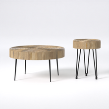 Load image into Gallery viewer, Aspen Round Nesting Coffee Table Set
