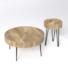 Load image into Gallery viewer, Aspen Round Nesting Coffee Table Set

