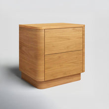 Load image into Gallery viewer, Aari Bedside Table | Solid Walnut/Teak/Oak Wood | 1.5 Feet Length
