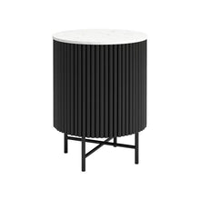 Load image into Gallery viewer, Athena Marble End Table With Metal Legs
