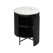 Load image into Gallery viewer, Athena Marble End Table With Metal Legs
