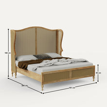 Load image into Gallery viewer, Chantel Natural Rattan Cane Bed

