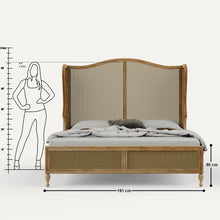 Load image into Gallery viewer, Chantel Natural Rattan Cane Bed
