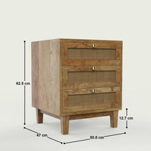 Load image into Gallery viewer, Adelaide Three Drawer Night Stand
