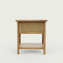 Load image into Gallery viewer, Chantel Rattan Mango Natural Bedside Table

