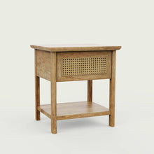 Load image into Gallery viewer, Chantel Rattan Mango Natural Bedside Table
