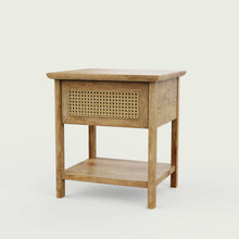 Load image into Gallery viewer, Chantel Rattan Mango Natural Bedside Table
