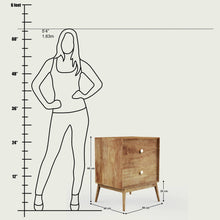 Load image into Gallery viewer, Fran Mango Natural Night Stand
