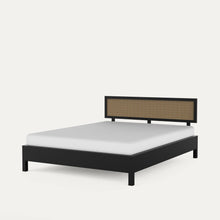 Load image into Gallery viewer, California Black Rattan Bed - Mango Wood
