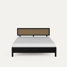 Load image into Gallery viewer, California Black Rattan Bed - Mango Wood
