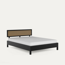 Load image into Gallery viewer, California Black Rattan Bed - Mango Wood
