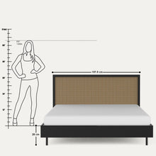 Load image into Gallery viewer, July Low Rattan Bed
