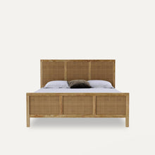 Load image into Gallery viewer, Adelaide Solid Wood Rattan Bed
