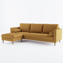Load image into Gallery viewer, Palo Sofa T | L-Shaped Sectional with Chaise (8.25 feet length) | Tufted

