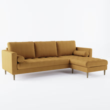 Load image into Gallery viewer, Palo Sofa T | L-Shaped Sectional with Chaise (8.25 feet length) | Tufted
