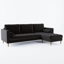 Load image into Gallery viewer, Palo Sofa T | L-Shaped Sectional with Chaise (8.25 feet length) | Tufted
