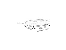 Load image into Gallery viewer, Chester Leather Ottoman
