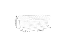 Load image into Gallery viewer, Chesterfield 3 Seater Artificial Leather Sofa
