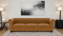Load image into Gallery viewer, Chesterfield 4 Seater Artificial Leather Sofa
