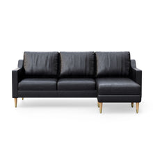 Load image into Gallery viewer, Lore Sofa | L-Shaped Right Sectional with Chaise | Italian Leather Sofa (7 feet)
