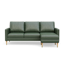 Load image into Gallery viewer, Lore Sofa | L-Shaped Right Sectional with Chaise | Italian Leather Sofa (7 feet)
