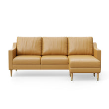 Load image into Gallery viewer, Lore Sofa | L-Shaped Sectional with Chaise | Italian Leather Sofa (7 feet)
